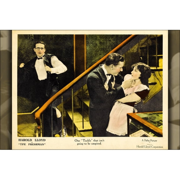 24"x36" Gallery Poster, Film poster for the 1925 Harold Lloyd vehicle The Freshman (1925)