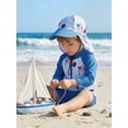 thumbnail image 6 of BemeyourBBs Kids Toddler Baby Boy 4th of July Swimsuit with Sun Hat Independent Day Swimwear Infant Boys Bathing Suit Long Sleeve Rash Guard American Flag Popsicle Top with Swimming Trunks Shorts Set, 6 of 9