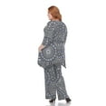 thumbnail image 3 of White Mark Women's Plus Size Tunic and Palazzo Pant Set, 3 of 4