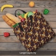 thumbnail image 6 of Disketp Sunflowers with Skull and Hand Canvas Tote Bag,Women Shoulder Bag Crossbody Handbag with Zipper Closure, 6 of 8