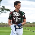thumbnail image 4 of Lsque Chucky Pattern Golf Shirts for Men Dry Fit Print Moisture Wicking Performance Short Sleeve Polo Shirt-XX-Large, 4 of 7