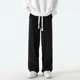 thumbnail image 4 of Pantalones deportivos masculinos de pana lisos y rectos para otoño e invierno, pantalones deportivos para hombre, pantalones de gimnasio, estilo coreano, deportivos, holgados, Y2k, 4 of 5