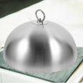 thumbnail image 2 of Stainless Steel Steak Cover Teppanyaki Dome Dish Lid Anti Oil Splashing Food Cover Cooking Tool for Restaurant Home (24cm), 2 of 4