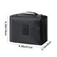 thumbnail image 3 of Neceser organizador de maquillaje, estuche de aseo impermeable con asa, bolsa de viaje portátil para cosméticos, artículos de aseo, cuidado personal, hogar, baño, uso al aire libre., 3 of 9