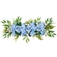 thumbnail image 1 of Arco de boda con flores artificiales y hojas verdes. azul, 1 of 9