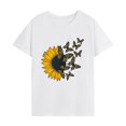 thumbnail image 1 of Camiseta para mujer con cuello redondo, camiseta básica para disfraz, para trabajo, oficina, vacaciones S, 1 of 8