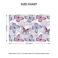 thumbnail image 4 of Placemats Set Of 4 / 6, Butterflies In Pastel Placemats For Dining Table Indoor/Outdoors Heat Resistant Washable Placemats 18" X 12", 4 of 8