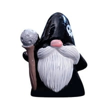 Mini Halloween Figurines Set - Tiny Resin Pumpkin, Ghost & Witch Ornaments for DIY Fairy Gardens, Tabletop Decor & Spooky Party Favors