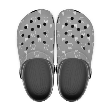 

Dental Theme Black Sole Clog Shoes