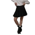 thumbnail image 3 of Women'S Pleated - Skirt Basic Casual High Waisted - Flared Mini - Skirts Black XL, 3 of 9