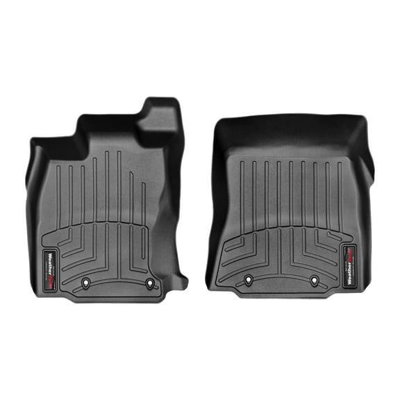 WeatherTech Custom Fit FloorLiners compatible with 2014-2019 Jaguar XJ Series - 1st Row (Driver & Passenger), Black