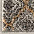thumbnail image 4 of Well Woven Rohen Grey Golden Rust Moroccan Trellis Modern Area Rug 8x10 (7'10" x 9'10"), 4 of 7