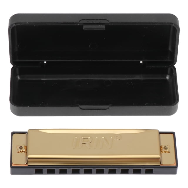 MasteelfCA 1 Pce Durable Harmonica de Bleus à 10 Trous 20 Tons Petit Instrument Harmonica de Bleus