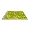 thumbnail image 2 of Ahgly Company Machine Washable Indoor Square Abstract Yellow Modern Area Rugs, 6' Square, 2 of 4