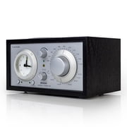 Tivoli Audio Model Three AM/FM Bluetooth Clock Radio with USB Charging Ports (Black Ash/Silver)