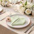 thumbnail image 5 of REGALWOVEN Set of 6 Cloth Napkins, Polyester Washable and Reusable Table Dinner Napkins for Home, Restaurant, Weddings and Event Gray Green 16x16inch, 5 of 6