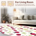 thumbnail image 2 of ODIKA 2'x3' Machine Washable Non-Slip Area Rug, Whimsical Bug & Bloom High Traffic Rug, Red, 293289, 2 of 7
