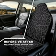 thumbnail image 4 of Yuyamidu Black Leopard Print Auto Seat Covers Front Seats Only 2 PCS for Women Men Fashion Car Front Seat Covers Universal Car Interior Accessories Decoration, 4 of 7