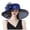 Blue, variant on Kcolen Sun Hat for Women Tea Party Hats Elegant Women's Wide Brim Sun Hat for formal Events Wedding Guest and Garden Tea Party Occasions