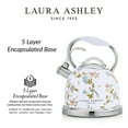 thumbnail image 6 of Laura Ashley Compatible Stovetop Kettle, Stainless Steel Elveden White, 8.46 x 8.46 x 10.23 inches, 6 of 8