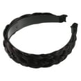 thumbnail image 6 of Unique Bargains 1 Pcs 1.5 Inch Wide Synthetic Hair Braided Headband Hair Hoop for Women and women Black Brown, 6 of 7