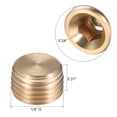 thumbnail image 2 of Conector de tubería de latón Unique Bargains, tapón ciego hexagonal, 1/8 pulgada G macho, 10 piezas, G1/4 6, 2 of 3