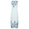 thumbnail image 4 of Summer Savings! Enjoytime Womens Retro Color Block Dresses with Pockets Summer Sleeveless Beach Long Maxi Dress Pleated Hem Flowy Swing A Line Sundresses for Women 2024, 4 of 5