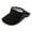 Black, variant on Unisex Large Brim Running Visor Hat Breathable Sport Cap Elastic Band for Men Women UV Protection