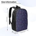 thumbnail image 2 of Salouo Stars And Gradient Colorful Snowflakes Print Travel Laptop Backpack,17Inch Casual Bag with Side Pockets for Men & Women Stylish Daypack for Weekender/Business/Hiking-One Size, 2 of 6