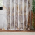thumbnail image 4 of Rochelle Porter Prism Single Panel Curtain Poletop Rod Pocket, Cotton, Gray, Light Filtering, Adult, 50" W x 84" L, 4 of 9
