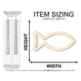 thumbnail image 2 of Unfinished Wood Fish Outline Shape | DIY Craft Cutout | up to 46" DIY 36" / 1/2", 2 of 3