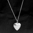 thumbnail image 2 of Stainless Steel Heart Box Pendant Necklace with Photo Cross Chain Chain Lock Bone Chain, 2 of 6