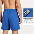 thumbnail image 3 of Pepypepy Quick-Dry Gym Shorts for Men with Zipper Pocket, Athletic Workout Shorts, Size S-XXL, 3 of 6