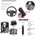thumbnail image 7 of Yuyamidu Eagle Car Interior Sets Car Front Back Seat Covers Steering Wheel Cover Seatbelt Pad American Flag Trash Bin Rearview Mirror Cover Coasters Keychain 13pcs Auto Accessory, 7 of 7