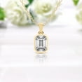 thumbnail image 3 of Diamond Pendant Necklace For Women | 6 Carat IGI Certified Emerald Shape Lab Grown Diamond | Allure Bezel Lab Diamond Pendant Necklace In 18K Yellow Gold | FG-VS1-VS2 Quality Friendly Diamonds, 3 of 4