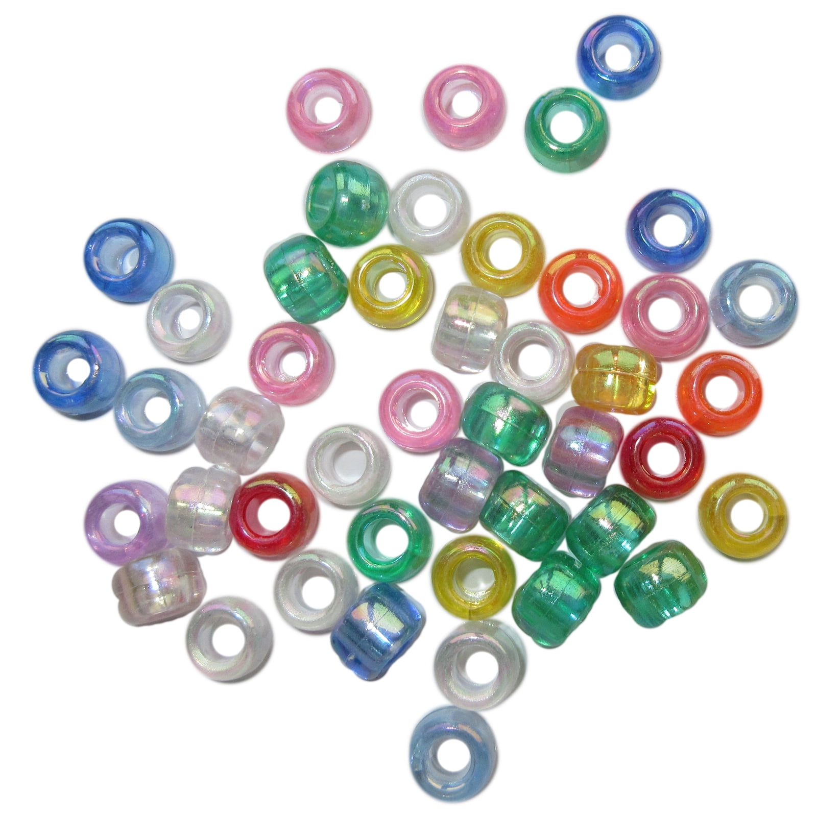 12 Packs: 580 ct. (6,960 total) Multicolor Pony Beads by Creatology - 6mm x 9mm