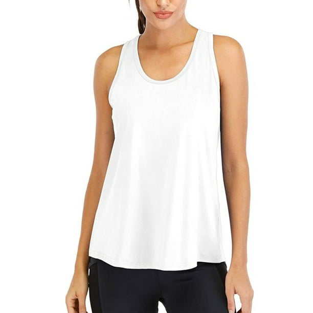 Plus Size Yoga Tank Tops for Women Loose Swing Mesh Tank Sports Solid Color  Sleeveless Shirts Stretchy Quick Dry Workout Exercise T-Shirts for Ladies  Womens - Walmart.com