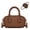 Brown, variant on Women's Retro Bowler Handbags Minimalist Small Top Handle Purse Satchel Crossbody Shoulder Purse Cute Ladies Handbags for Work,Black