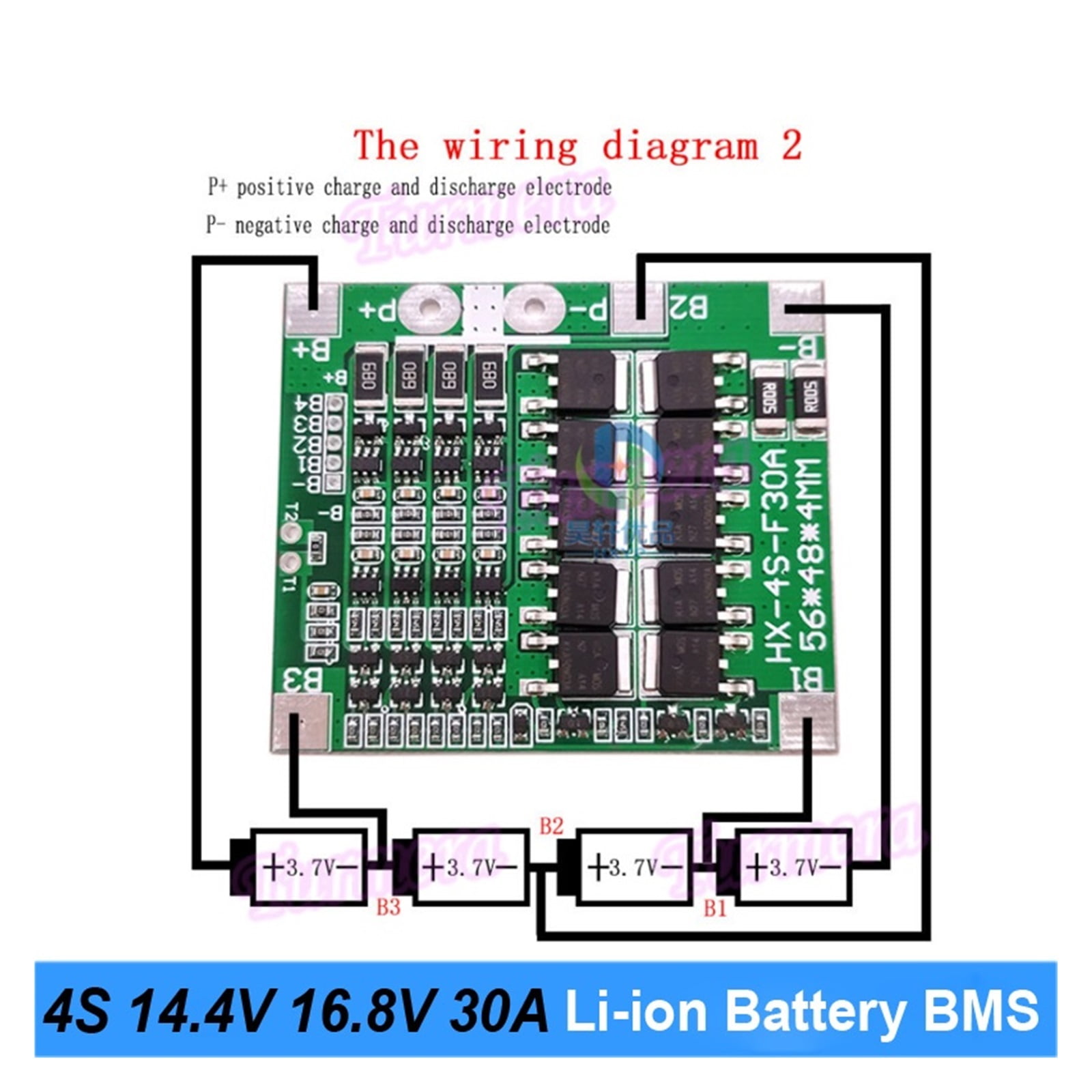 4S 14.4V 16.8V 30A Balance BMS Lithium Battery Protection Board For 3.6V 18650 Electric Drill Screwdriver Batteries Use