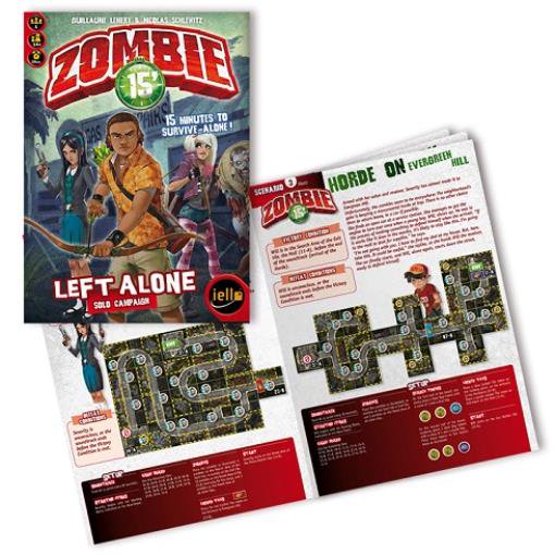 Zombie 15' Left Alone Solo Campaign Board Game