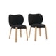 thumbnail image 2 of 1 piece home teddy fabric plush makeup vanity chair-comfortable accent chair para dressing room dormitorio y oficina en casa forrado stool con back support, 2 of 7