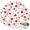 Pioneer Flower Floral-1, variant on Pioneer Flower Floral Print Pattern Round Fitted Tablecloth with Elastic Edge, Waterproof Dining Table Cover for Indoor Outdoor Camping and Daily Use