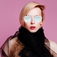 thumbnail image 2 of 1 par de gafas de sol de moda sin montura para fiestas, gafas con forma de manzana, gafas para mujeres y hombres, 2 of 5