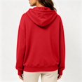 thumbnail image 4 of Women's Half Zip Oversized Drawstring Hoodie Casual Sweatshirt with Kangaroo Pocket L, 4 of 5