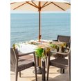 thumbnail image 3 of Outdoor Tablecloth with Umbrella Hole for Patio/Picnic/Party/Camping, Cute Puppy Sunflowers Waterproof Table Cloth Square Cover Washable, Farmhouse Eucalyptus Leaves (54"x 54"), 3 of 8