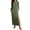 Army Green, variant on Women's Long Sleeve Maxi Dress Side Split Casual Long Dress with Pockets,Beige,Women's S-XXXL