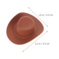 thumbnail image 4 of KAKOWELY 40 piezas de plástico mini sombrero de vaquera de vaquero en miniatura lindo sombrero de decoración para tartas de fiesta, 4 of 4