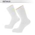 thumbnail image 3 of Calcetines de ciclismo Unique Bargains, secado rápido, absorbentes de sudor, anti-fricción, blancos, tamaño L, 1 par, letras luminosas V, 3 of 6