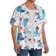 thumbnail image 2 of Fotbe Cute Shark Camisa Estampada de Manga Corta para Hombre, Casual de Verano, Estilo Playero, Sin Arrugas-Small, 2 of 5