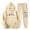 Beige, variant on Fengactive Jogger Sets for Women 2 Piece Baggy Fit Funny Heart Print Track Suits Soft Solid Color Sweatsuits Set with Pockets